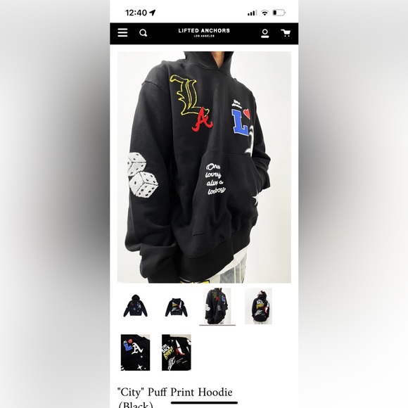 Lifted anchor hoodie - Picture 3 of 3